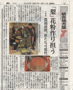 花粉記事　千葉日報